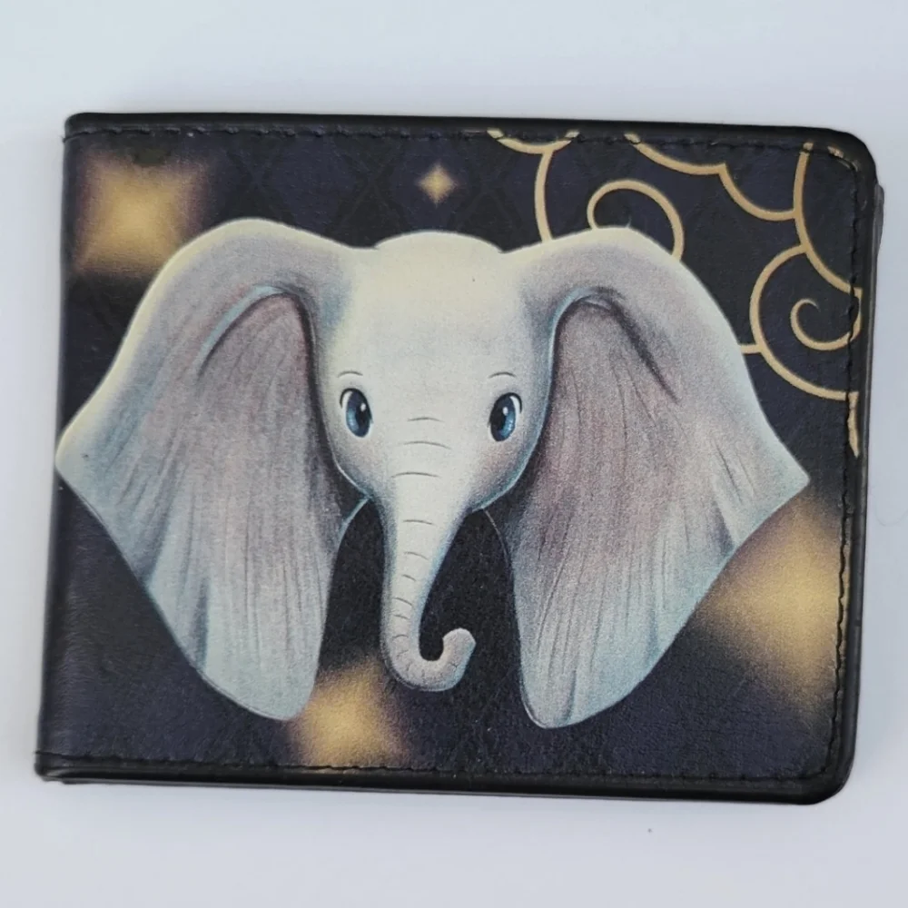 New Bi-Fold Wallet - Dumbo Face + DREAMLAND Diamond.